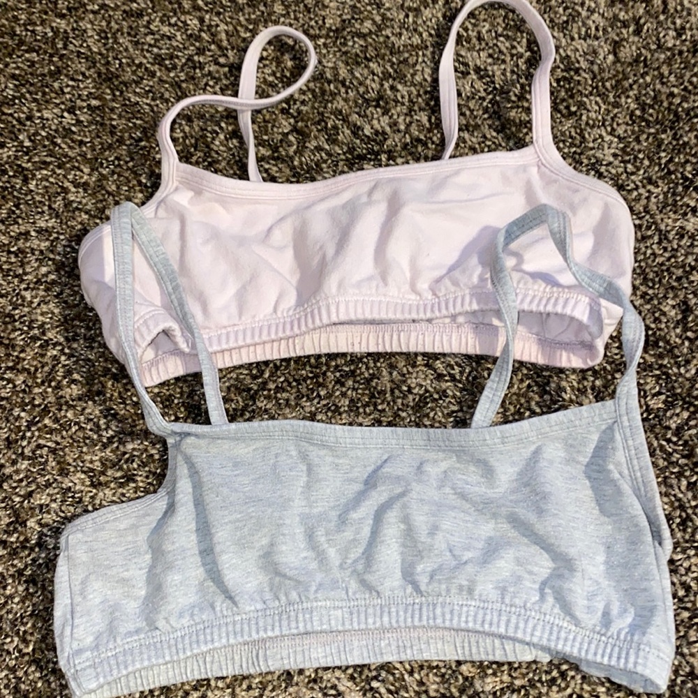 Bundle of 2 - Girls’ Spaghetti Strap Sports Bra